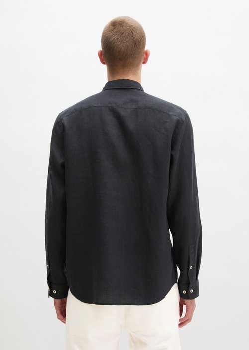Kent collar shirt regular — Black