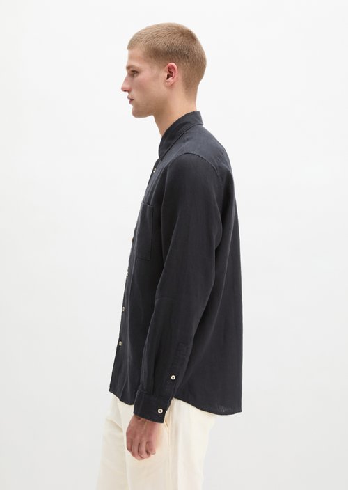 Kent collar shirt regular — Black