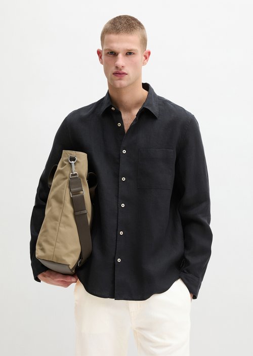 Kent collar shirt regular — Black
