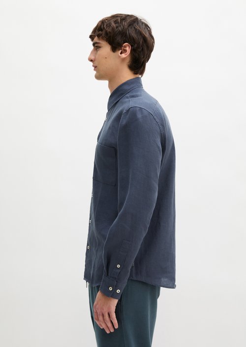 Kent collar shirt regular — Faded Blue