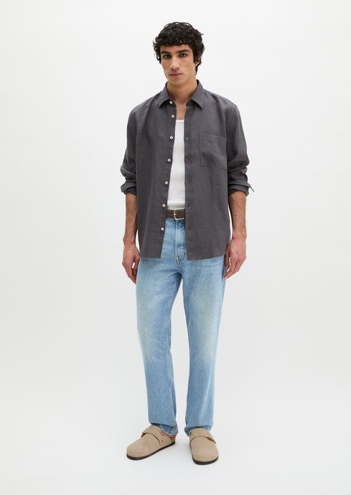 Kent collar shirt regular — Grey Morn