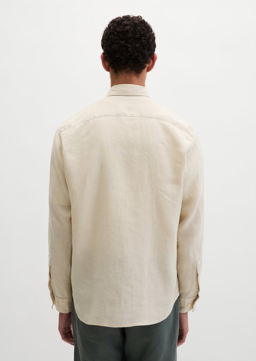 Kent collar shirt regular — Light Oat
