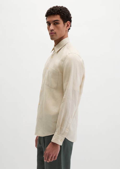 Kent collar shirt regular — Light Oat