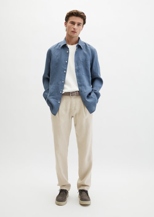 Kent collar shirt regular — Stormy Blue