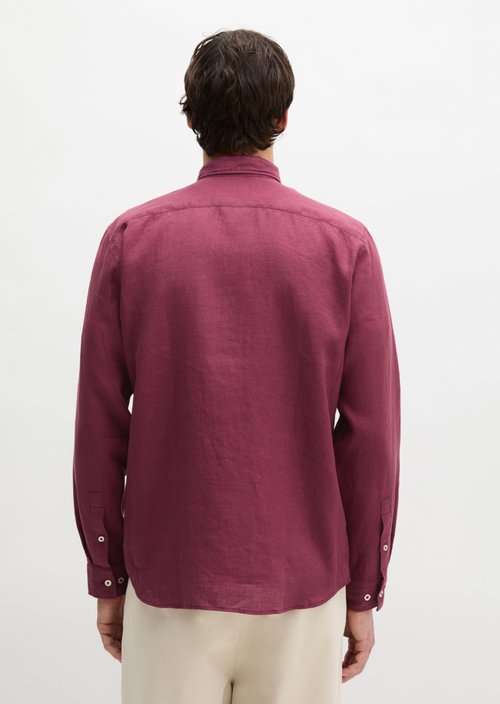 Kent collar shirt regular — Acai Red