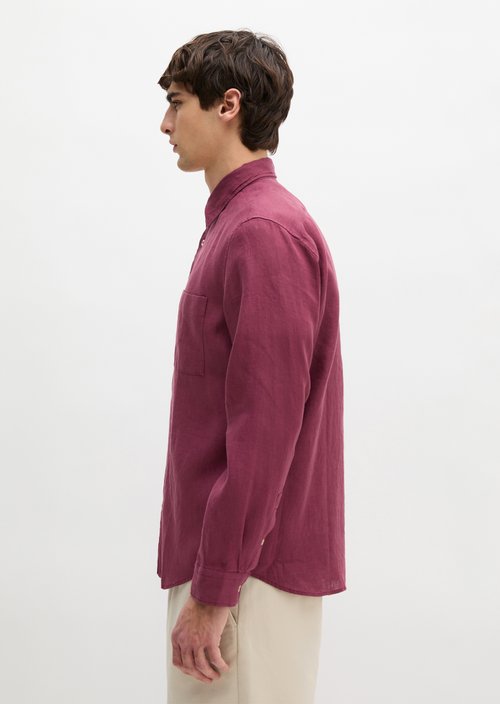 Kent collar shirt regular — Acai Red