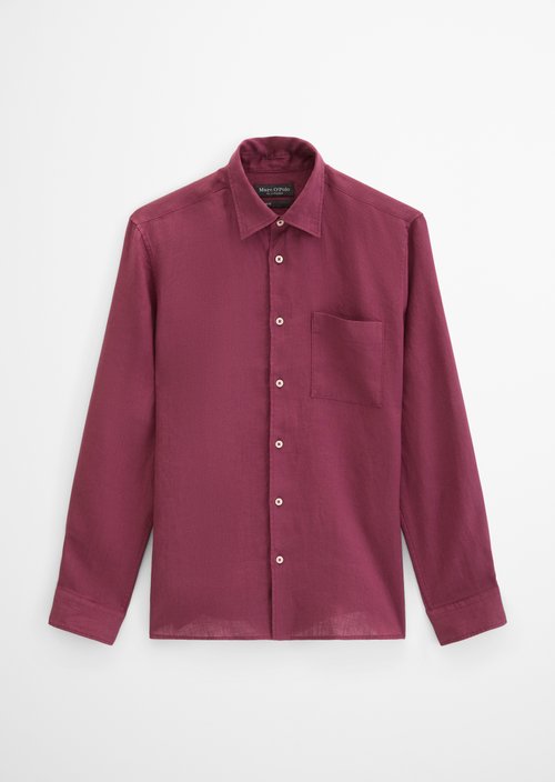 Kent collar shirt regular — Acai Red
