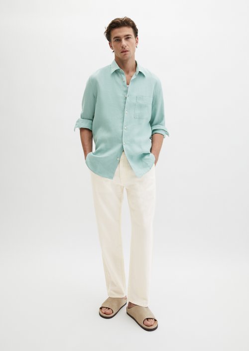 Kent collar shirt regular — Midnight Moss
