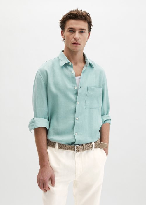 Kent collar shirt regular — Midnight Moss
