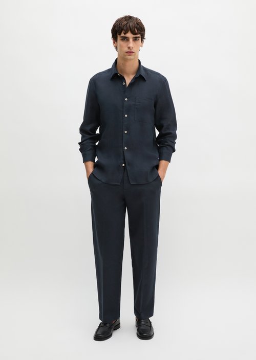 Kent collar shirt regular — Dark Navy