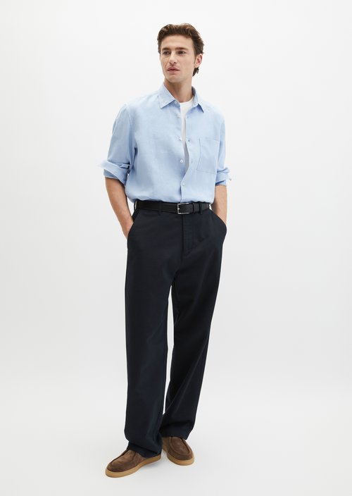 Kent collar shirt regular — Dusted Blue