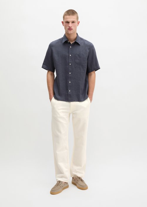 Regular short-sleeved shirt — Faded Blue