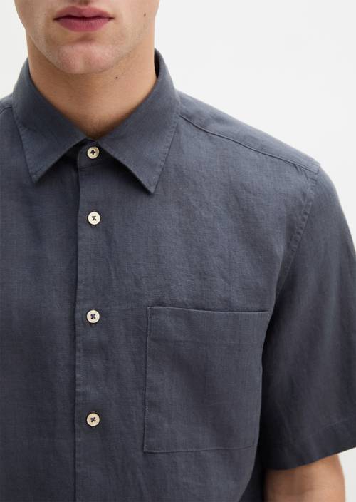 Chemise à manches courtes regular Faded Blue en vue détaillée