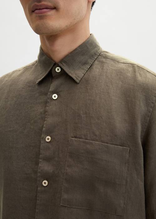 Chemise à manches courtes regular Dark Nickle en vue détaillée