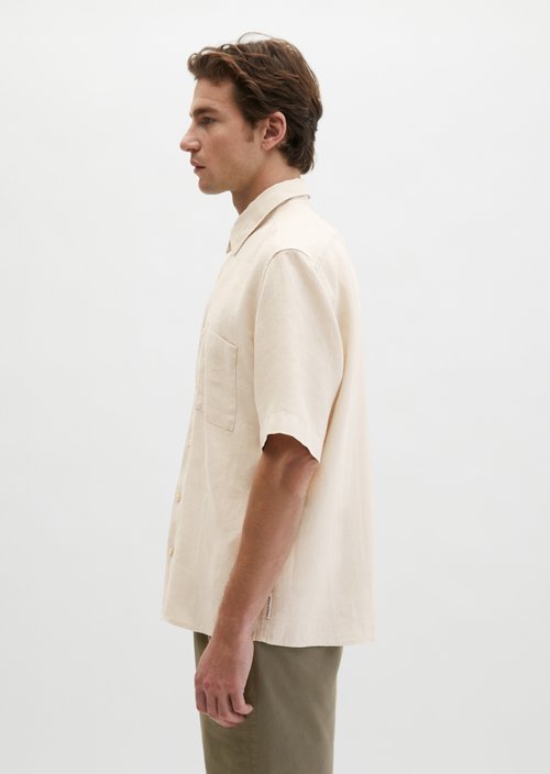 Regular short-sleeved shirt — Light Oat