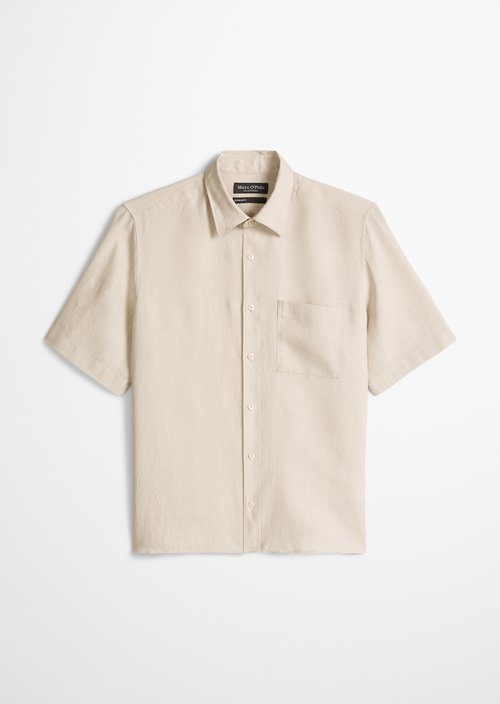 Regular short-sleeved shirt — Light Oat