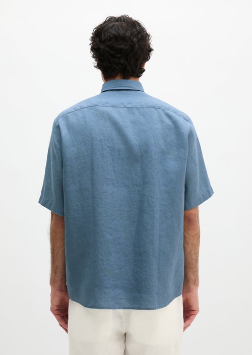 Regular short-sleeved shirt — Provincial Blue