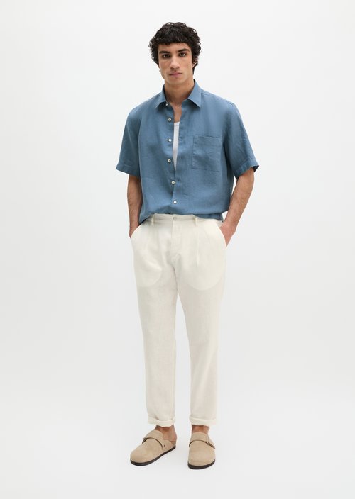 Regular short-sleeved shirt — Provincial Blue