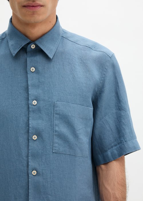 Regular short-sleeved shirt — Provincial Blue