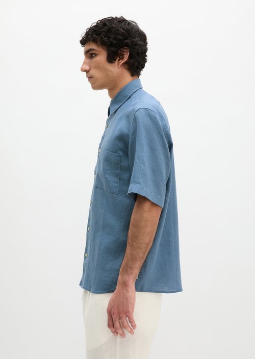 Regular short-sleeved shirt — Provincial Blue