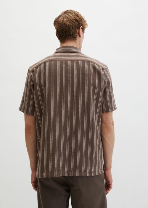 Regular short-sleeved shirt — Light Brown (alternate view)
