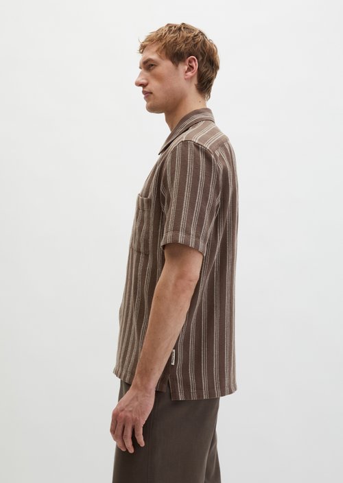 Regular short-sleeved shirt — Light Brown