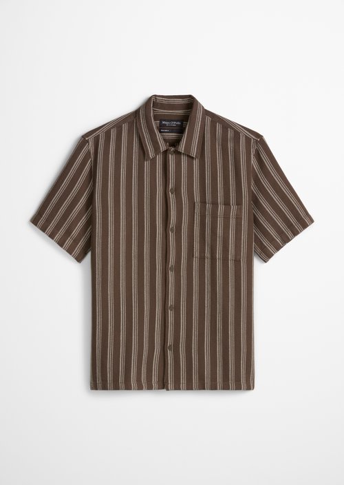 Regular short-sleeved shirt — Light Brown