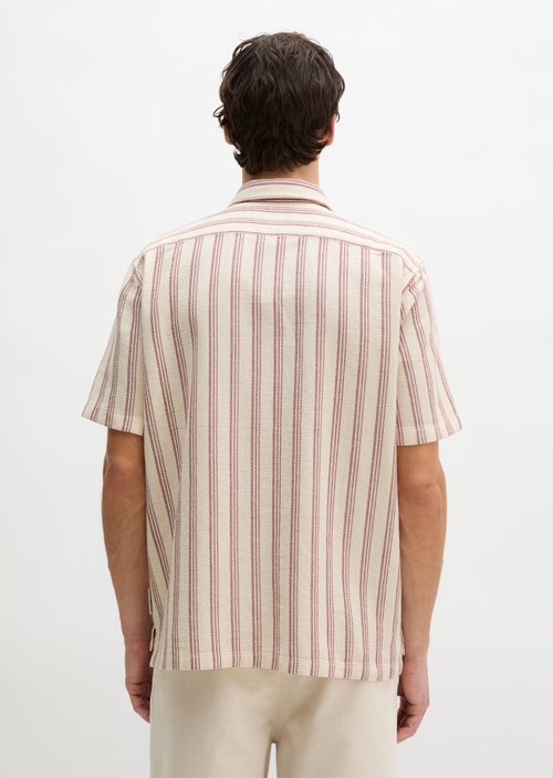 Regular short-sleeved shirt — Light Beige (alternate view)