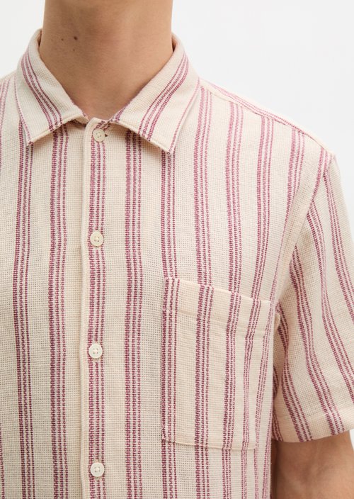 Regular short-sleeved shirt — Light Beige
