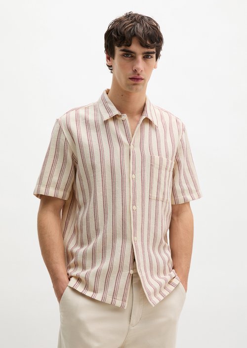 Regular short-sleeved shirt — Light Beige
