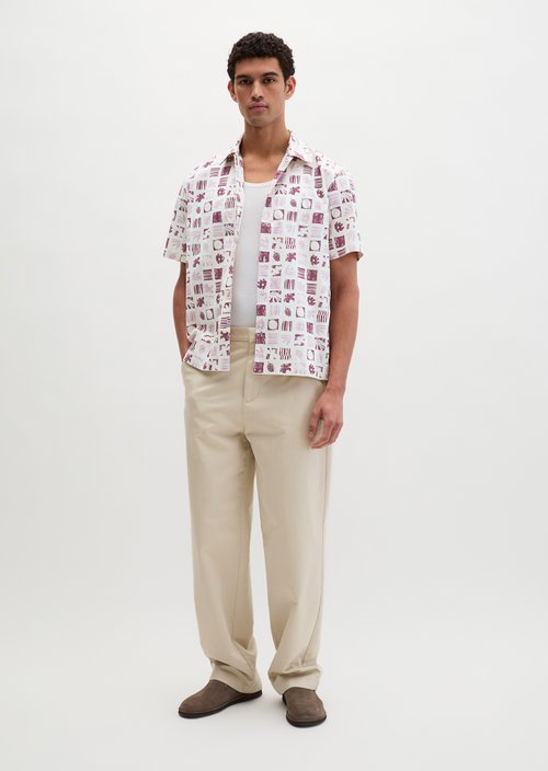 Hemd regular — Medium Red