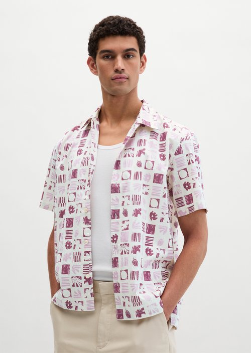 Marc O'Polo Regular overhemd, Heren, rood, S, 100% Katoen