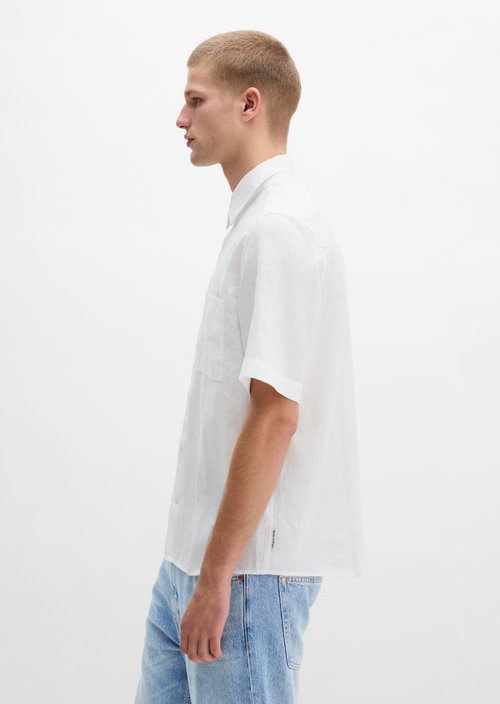 Regular short-sleeved shirt — White