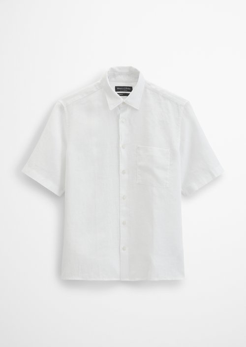 Regular short-sleeved shirt — White