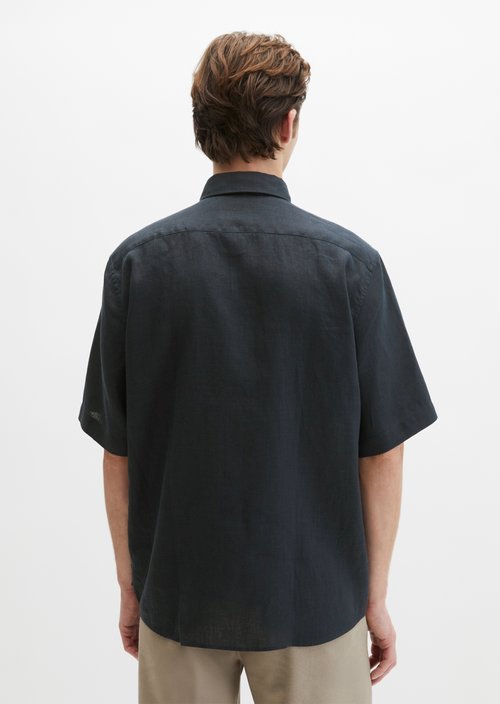 Regular short-sleeved shirt — Dark Navy (alternate view)