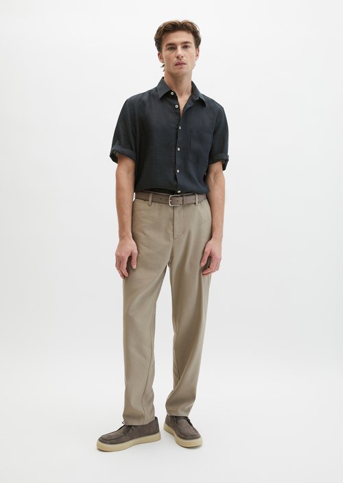 Regular short-sleeved shirt — Dark Navy
