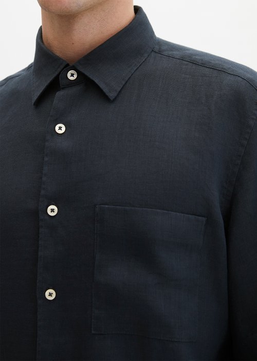 Regular short-sleeved shirt — Dark Navy