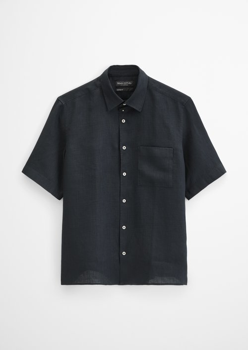 Regular short-sleeved shirt — Dark Navy