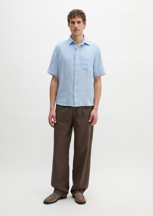 Regular short-sleeved shirt — Dusted Blue