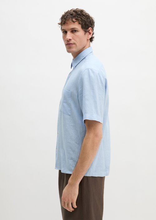 Regular short-sleeved shirt — Dusted Blue