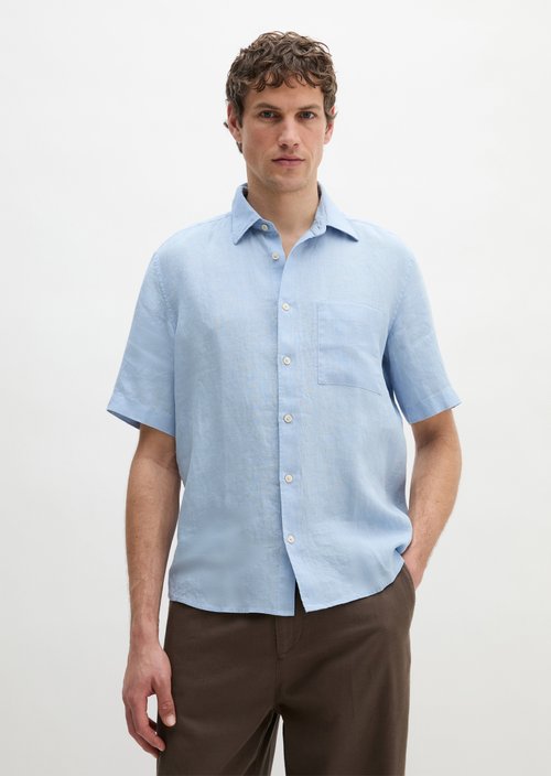 Regular short-sleeved shirt — Dusted Blue