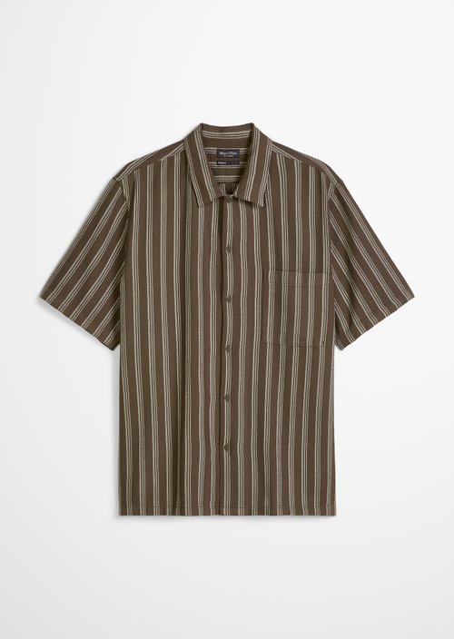 Regular short-sleeved shirt — Light Brown
