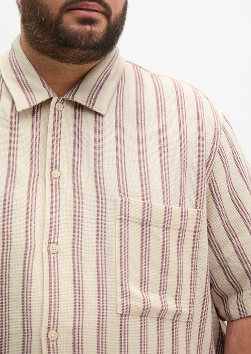Regular short-sleeved shirt — Light Beige