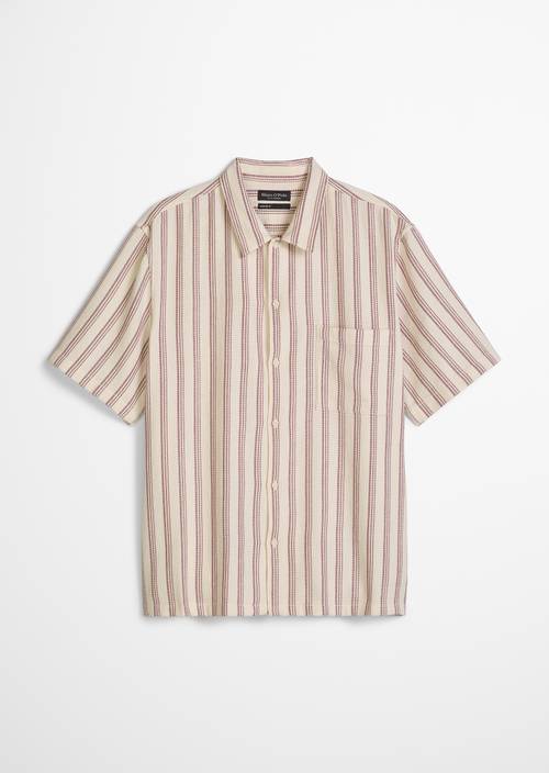 Camicia regolare a maniche corte Light Beige in vista isolata senza modella