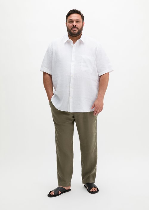 Regular short-sleeved shirt — White