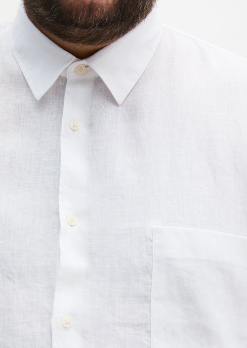 Regular short-sleeved shirt — White