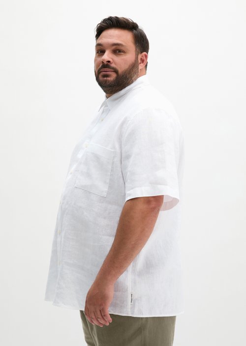 Regular short-sleeved shirt — White