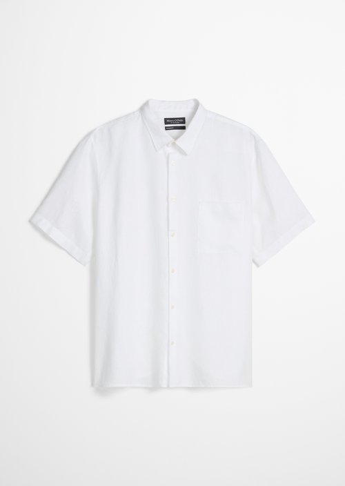 Regular short-sleeved shirt — White