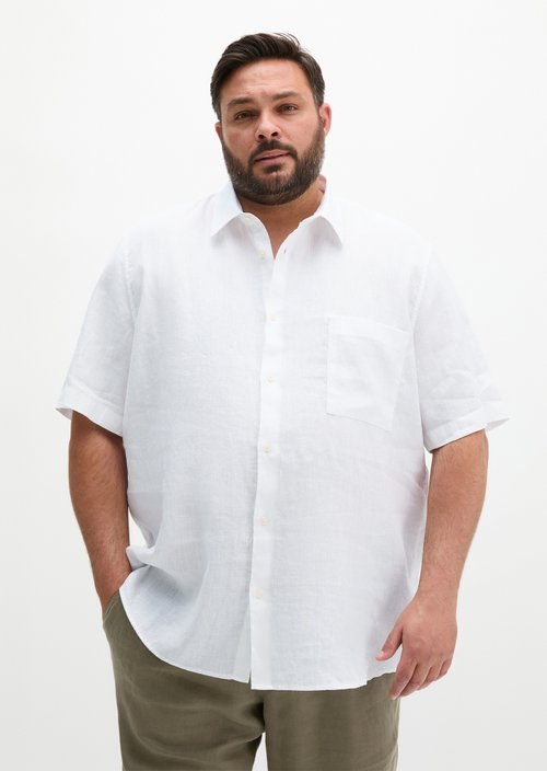Regular short-sleeved shirt — White