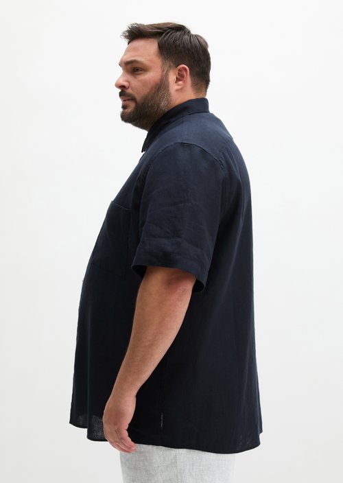 Regular short-sleeved shirt — Dark Navy